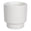 Fantasías Miguel Art.10883 Base Cerámica Rayas Mediana 13x12.5cm 1pz Blanco