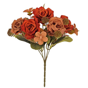 Art.10921 Ramo Rosas 2 Tonos x5 25cm 1pz