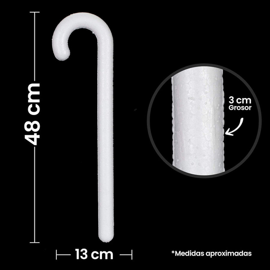 Art.1093 Bastón De Unicel 48x13x3cm 1pz