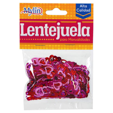 Fantasías Miguel Art.10999 Lentejuela Decorativa Corazón Doble  10g