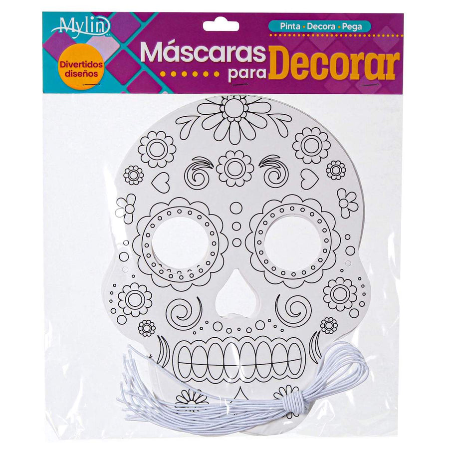 Art.11007 Mascara Para Pintar Calavera 21x16.5cm 8pz