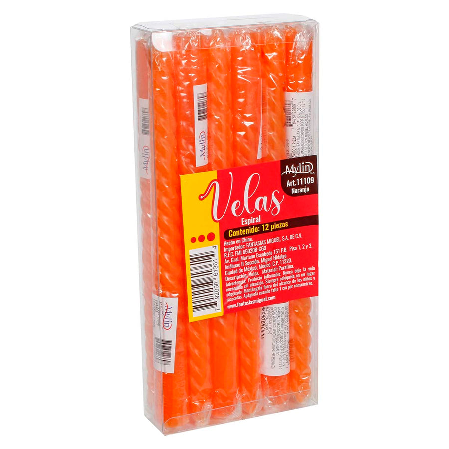 Art.11109 Vela Espiral 25x2cm 12pz