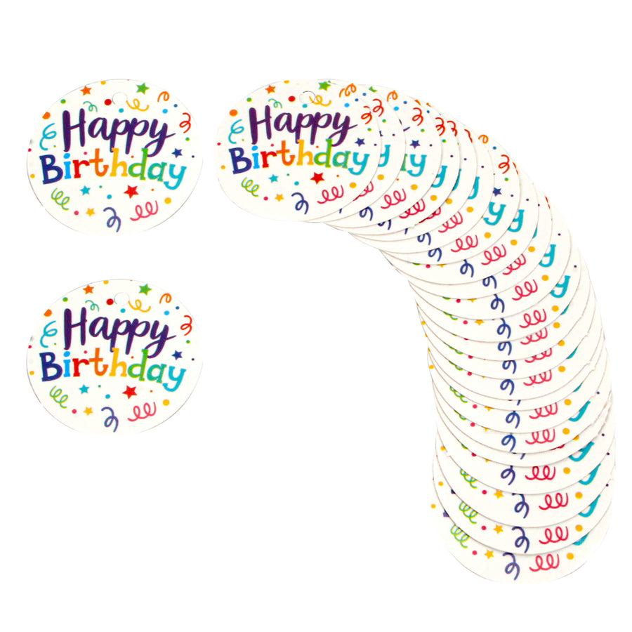 Art.11148 Tarjeta Happy Birthday 3.5cm 24pz