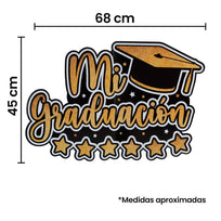 Art.11178 Letrero Mi Graduación 45x68cm 1pz
