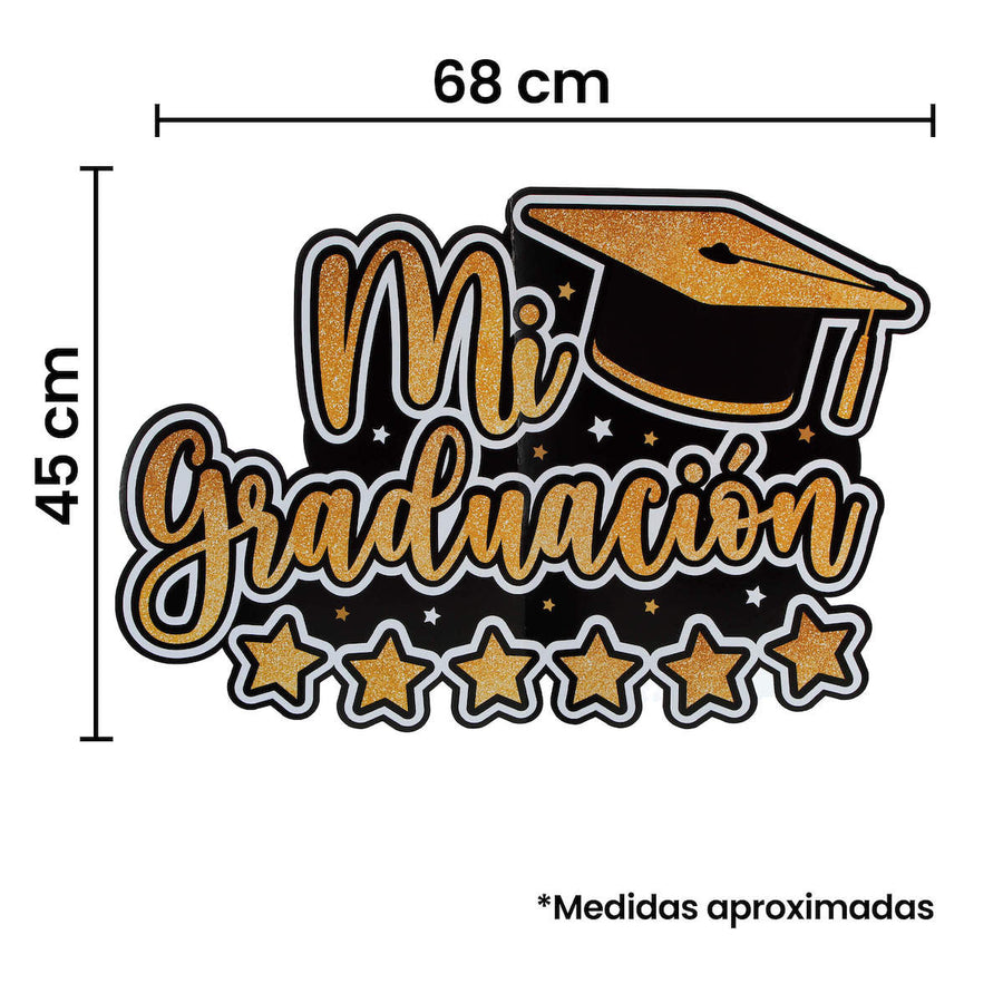Art.11178 Letrero Mi Graduación 45x68cm 1pz