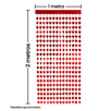 Fantasías Miguel Art.11196 Cortina Metalica Corazon 2x1m 1pz