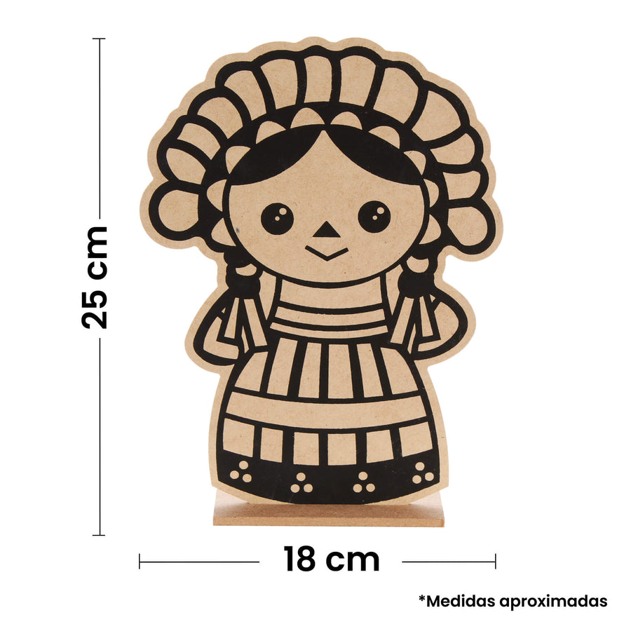 Art.11250 Muñeca Mexicana 25x18x4cm 1pz