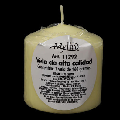 Fantasías Miguel Art.11292 Vela Cirio Sin Aroma 7x7cm 1pz