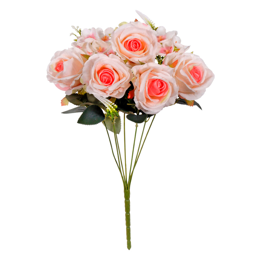 Art.11555 Ramo Rosas Mixto x7 43cm 1pz