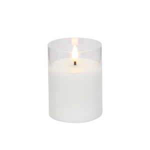 Art.11585 Vela Led con Vaso 10x7.5cm 1pz