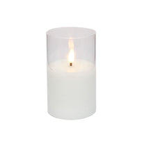 Art.11586 Vela Led con Vaso 12.5x7.5cm 1pz