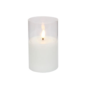 Art.11586 Vela Led con Vaso 12.5x7.5cm 1pz