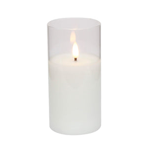 Art.11587 Vela Led con Vaso 15x7.5cm 1pz