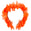 Fantasías Miguel Art.11602 Diadema Flores 20x19cm    (Aprox) 1pz Naranja