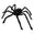 Fantasías Miguel Art.11660 Araña con Textura 16x70x28cm    (aprox) 1pz Negro