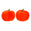 Fantasías Miguel Art.11665 Calabaza Terciopelo 9x10cm 2pz Naranja