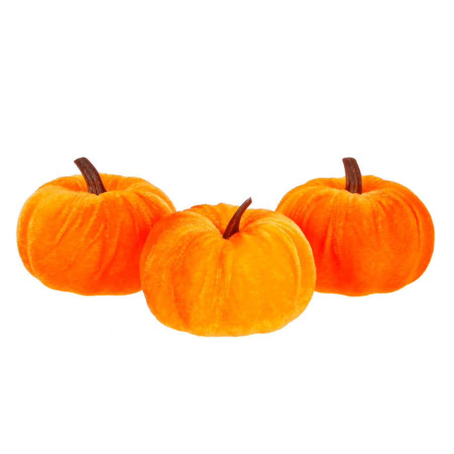 Art.11680 Calabaza Terciopelo 7x8cm 3pz