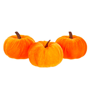 Art.11680 Calabaza Terciopelo 7x8cm 3pz