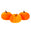 Fantasías Miguel Art.11680 Calabaza Terciopelo 7x8cm 3pz Naranja