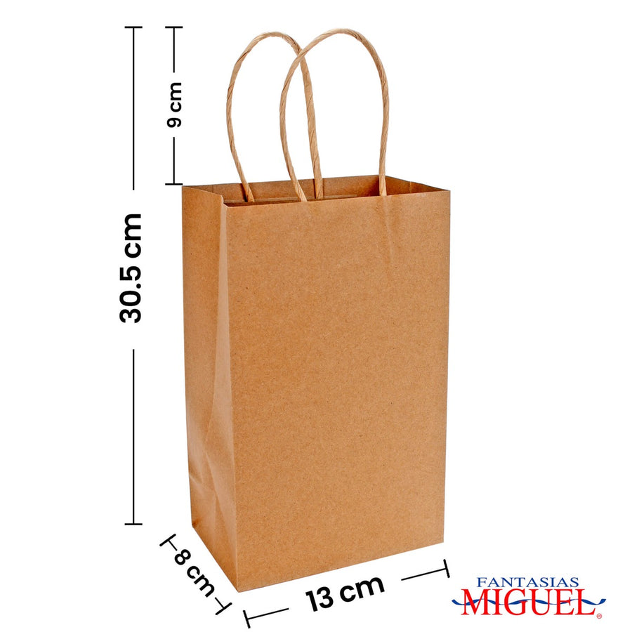 Art.1178 Bolsas Papel 21.5x13x8cm 5pz