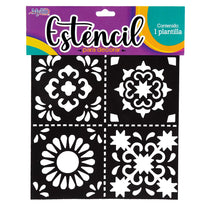 Art.11783 Estencil Figuras Ch 15x15cm