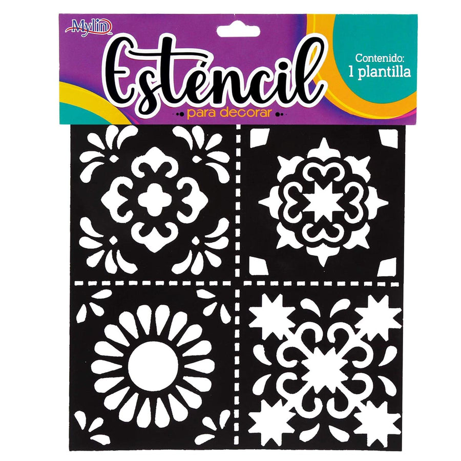 Art.11783 Estencil Figuras Ch 15x15cm