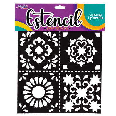 Fantasías Miguel Art.11783 Esténcil Figuras Chico 15x15cm 1pz