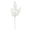 Fantasías Miguel Art.11810 Vara Diamantada Pluma 82cm    (aprox) 1pz Blanco