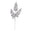Fantasías Miguel Art.11810 Vara Diamantada Pluma 82cm    (aprox) 1pz Plata