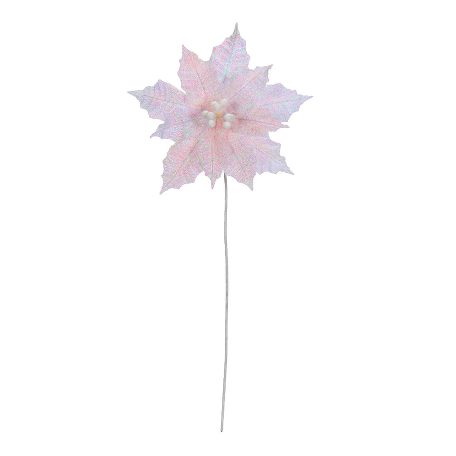 Art.11829 Nochebuena Diamantada/Lentejuela 60cm 1pz