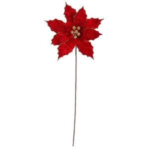 Art.11831 Nochebuena Terciopelo Diamantada 50cm 1pz