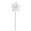 Fantasías Miguel Art.11834 Nochebuena Diamantada/Lentejuela 50cm 1pz Blanco