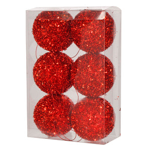 Art.11847 Esfera Escarchada 80mm 6pz