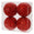 Fantasías Miguel Art.11848 Esfera Escarchada 100mm 4pz Rojo
