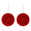 Fantasías Miguel Art.11849 Esfera Escarchada 120mm 2pz Rojo