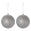 Fantasías Miguel Art.11853 Esfera Diamantada 120mm 2pz Plata