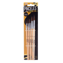 Art.12085 Juego Pincel Redondo Natural Premium