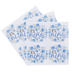Art.12129 Calcomanía Circulo Es Niña/Ño 4.5x4.5cm 12pz