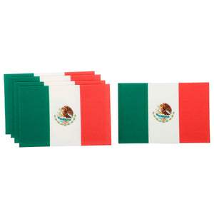 Art.12214 Banderas de México 7.5x11.5cm 5pz