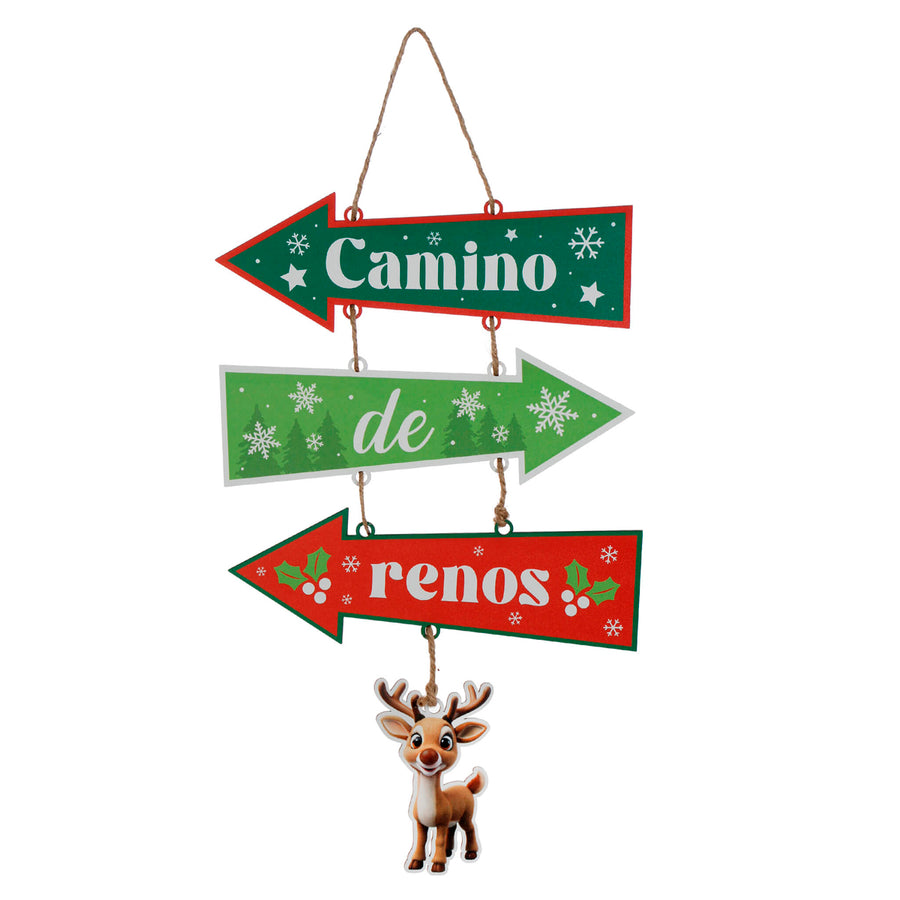 Art.12245 Letrero Flechas Navidad