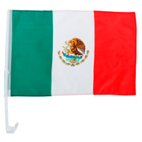 Art.12356 Bandera México para Auto (30x45cm Bandera) 1pz