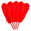 Fantasías Miguel Art.12423 Pluma Avestruz 28-30cm 5pz Rojo
