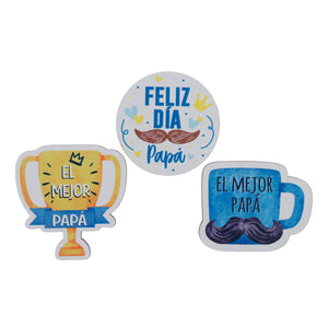 Art.12543 Figuritas Papá 5cm    (aprox) 3pz