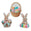 Fantasías Miguel Art.12562 Figura Pascua Mini 5cm    (aprox) 3pz D
