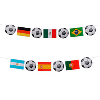 Art.12677 Banderín Futbol x13  14x18cm    (aprox) 2.5m 1pz