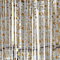 Art.1277 Cortina Mate Con Estrellas 2x1m 1pz