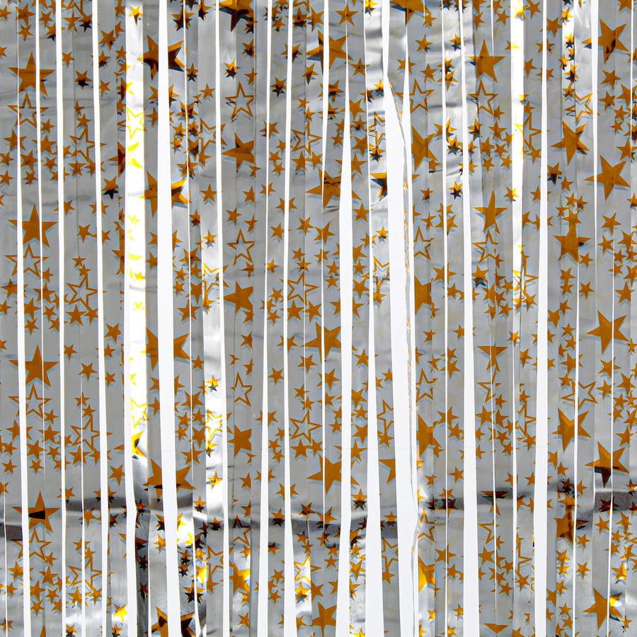 Art.1277 Cortina Mate Con Estrellas 2x1m 1pz