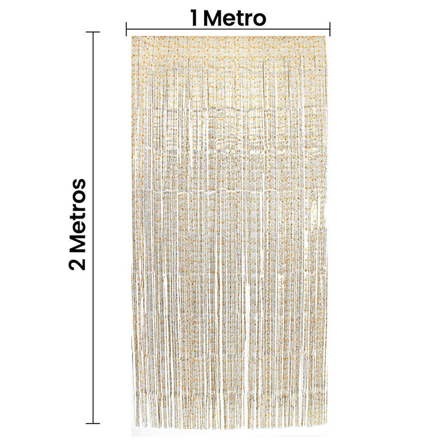 Art.1277 Cortina Mate Con Estrellas 2x1m 1pz