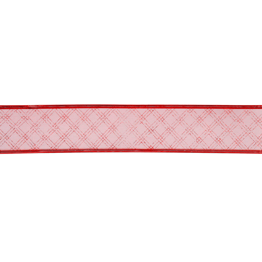 Art.13032 List Organza Rombo 6,4cmx4,14m