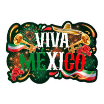 Art.13381 Letrero Viva México 60x88cm    (aprox) 1pz